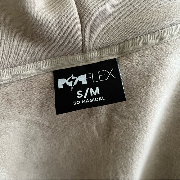 POPFLEX | Taupe Zip Cloud Hoodie | S/M - Picture 6 of 12